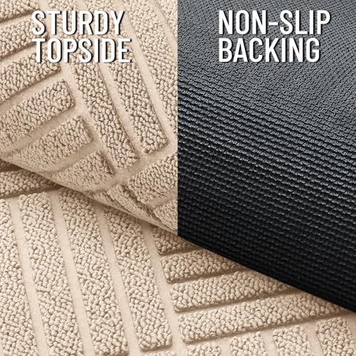 Image of OLANLY Front Door Mat Outside Entrance 33x21, Waterproof Heavy-Duty Doormat