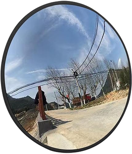 Espejo convexo de 12 pulgadas, espejo de punto ciego de seguridad, visión gran angular ajustable de 160, espejo de tráfico para garaje, entrada,