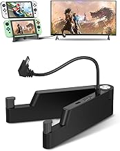 Switch Dock for Nintendo Switch, Switch OLED, Portable Switch Docking Station for TV, Aluminum Alloy Charging Stand Replacement Compatible with Official Nintendo Switch Dock, Support Fast Charge