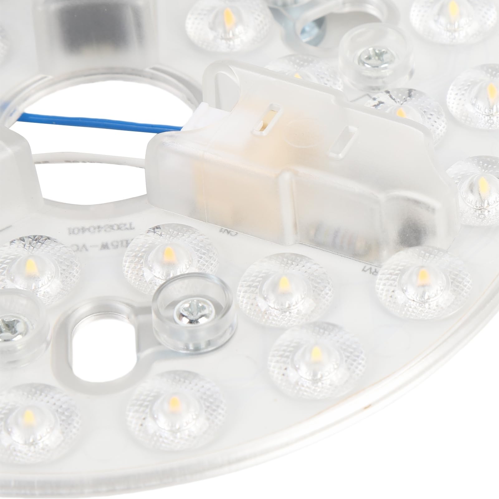 Wakects Kit de Luz LED para Ventilador de Techo de 5,3 Pulgadas, 15 W, 3 CCT, 3000 K, 4200 K, 6500, Repuesto de Ventilador de Techo LED Redondo con Función de Memoria para Lámpara