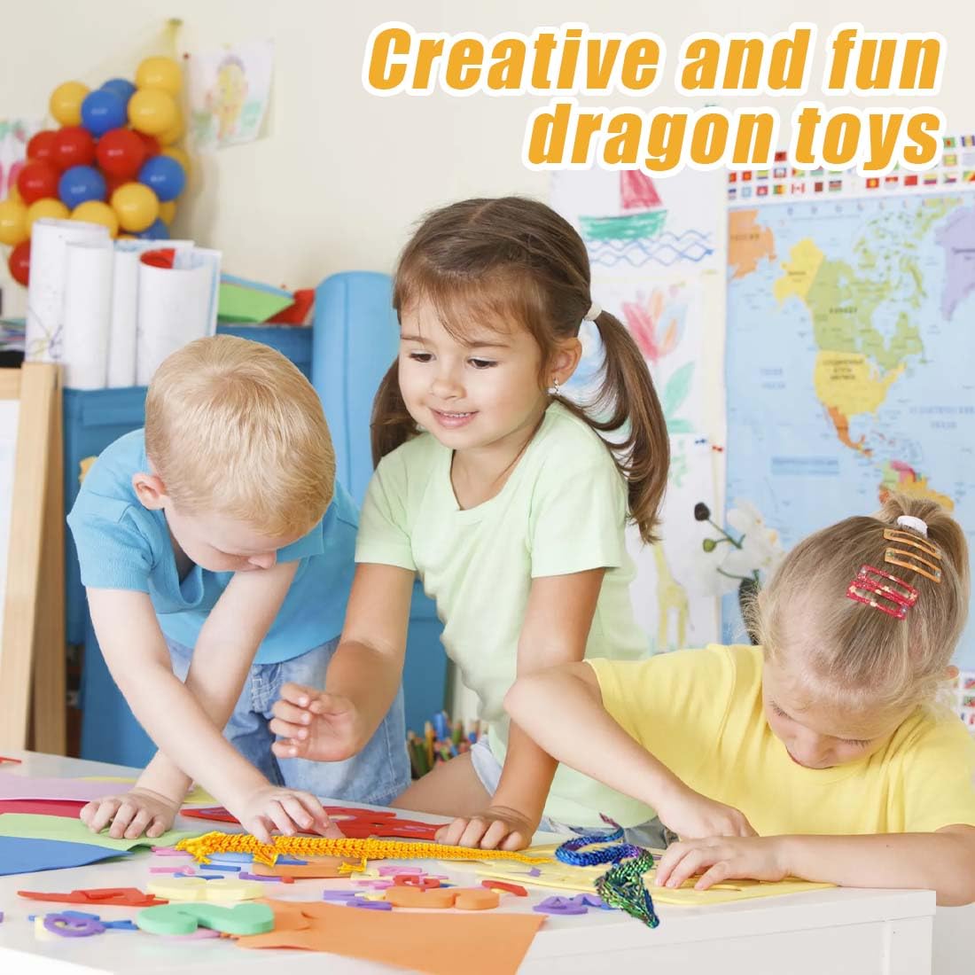 Dragon articulé avec Ailes, Dragon imprimé en 3D, Jouets réalistes de Dragon de, Jouet Fidget Anti-Stress à Impression 3D avec articulations Mobiles
