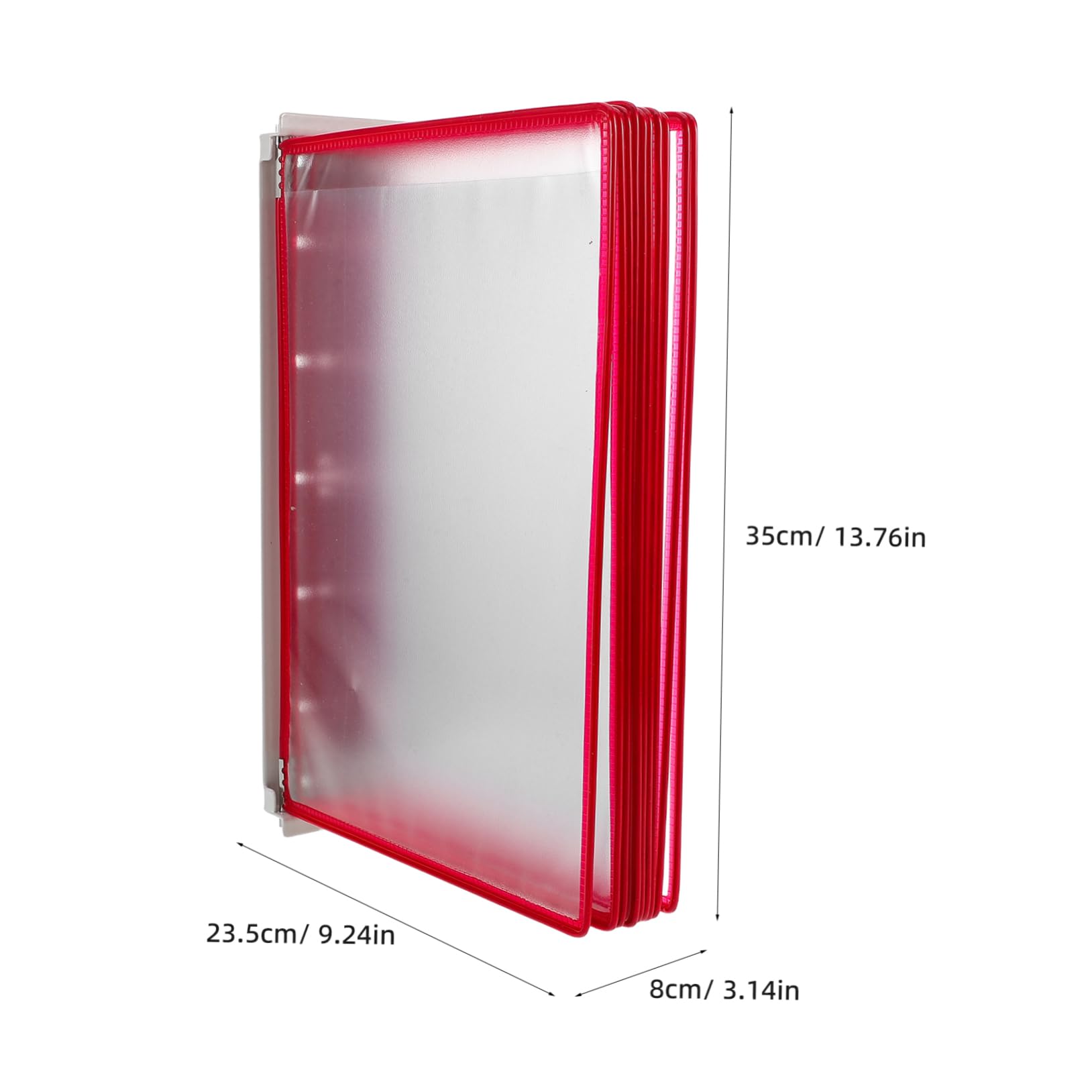 GRIRIW Wall Mounted Document Holder Flip Design Organizer for Efficient Paper Storage Office Educational Environments Stylish and