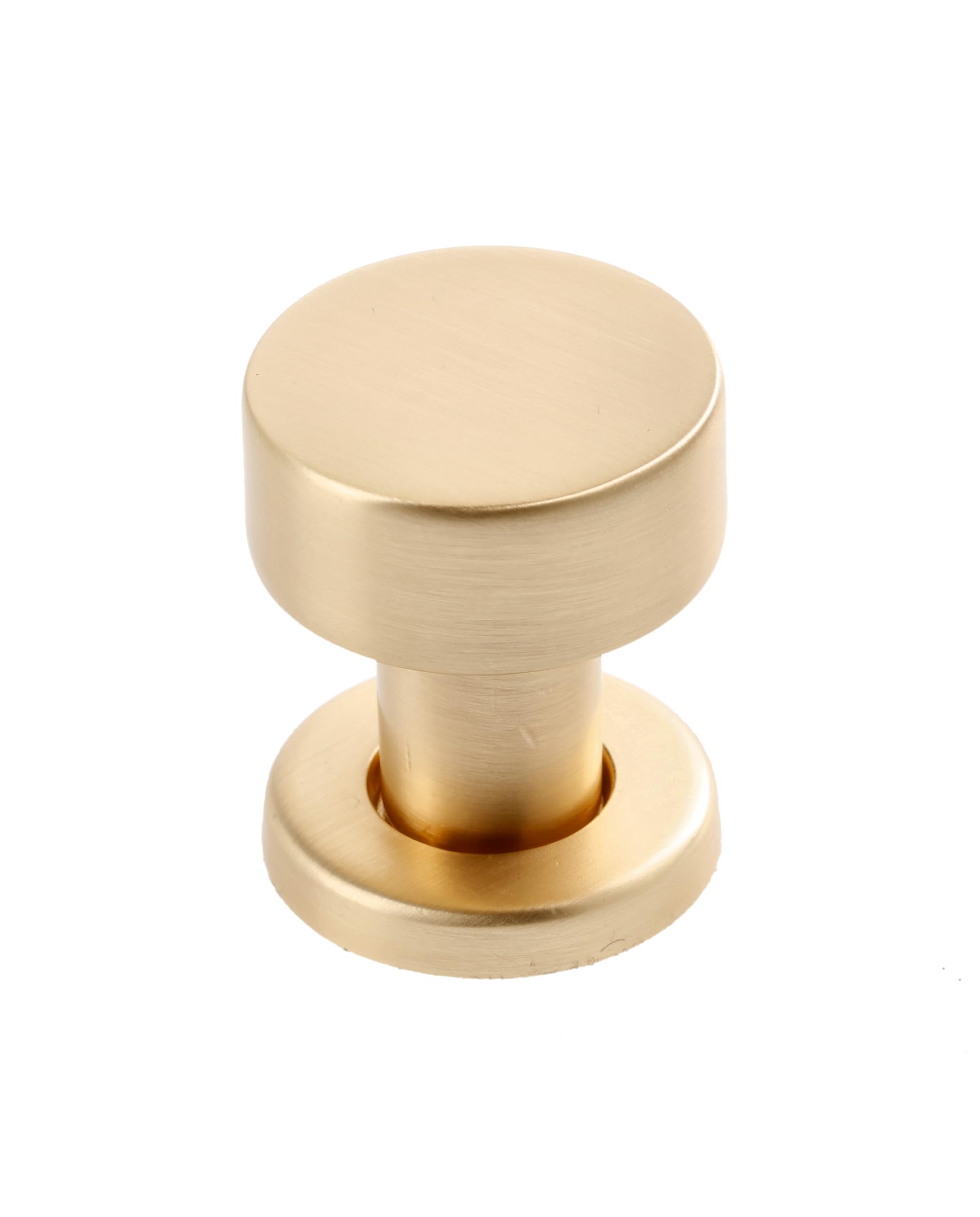 Gtv Brushed Gold - Ring Knob - Brushed Steel - Furniture Knobs Brushed Stainless Steel Kitchen Knobs Door Knob Furniture Knobs Round
