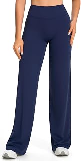 JOYSPELS Straight Leg Leggings Women's Yoga Trousers Flared High Waist Sports Gym F…