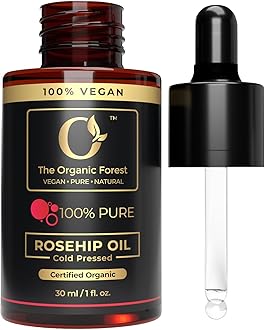Plant Based Rosehip Oil For Face | 100% Pure & Cold Pressed Rose Oil Ideal For Brighter Skin, Nail Care, Dry Scalp, Relaxing Massage & Aromatherapy