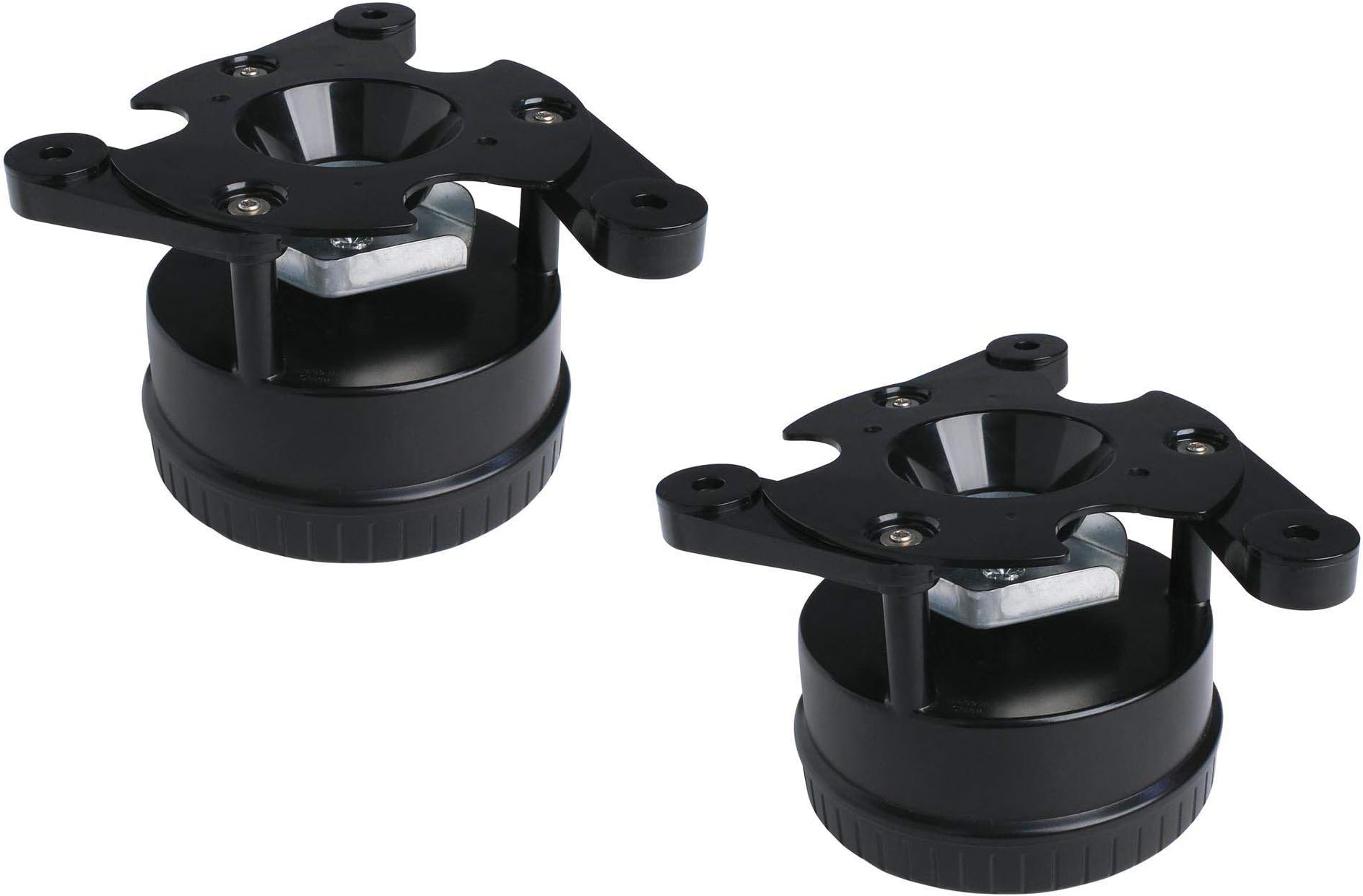 Moultrie All in 1 Digital Timer Kit Adjustable Mount Metal Spin Plate Attachment for Deer Hunting Game Feeder Bucket (2 Pack)