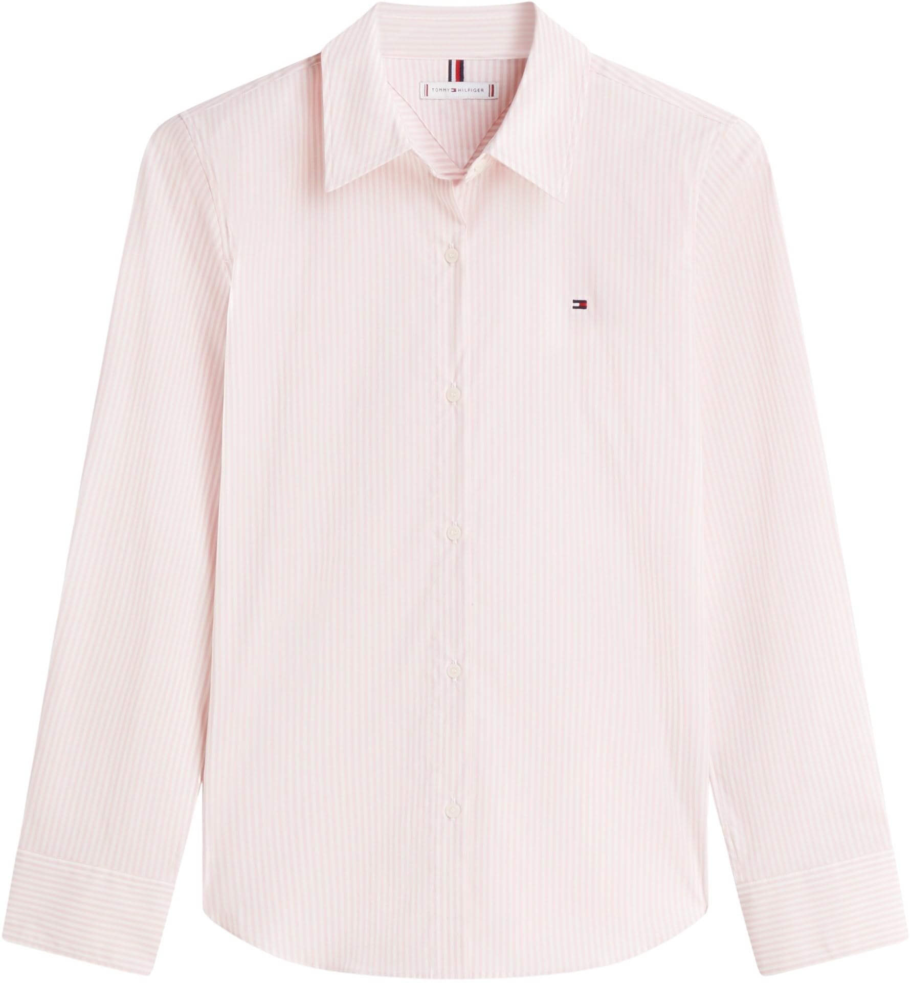 Tommy Hilfiger Camisa Mujer Poplin Regular con Cuello francés