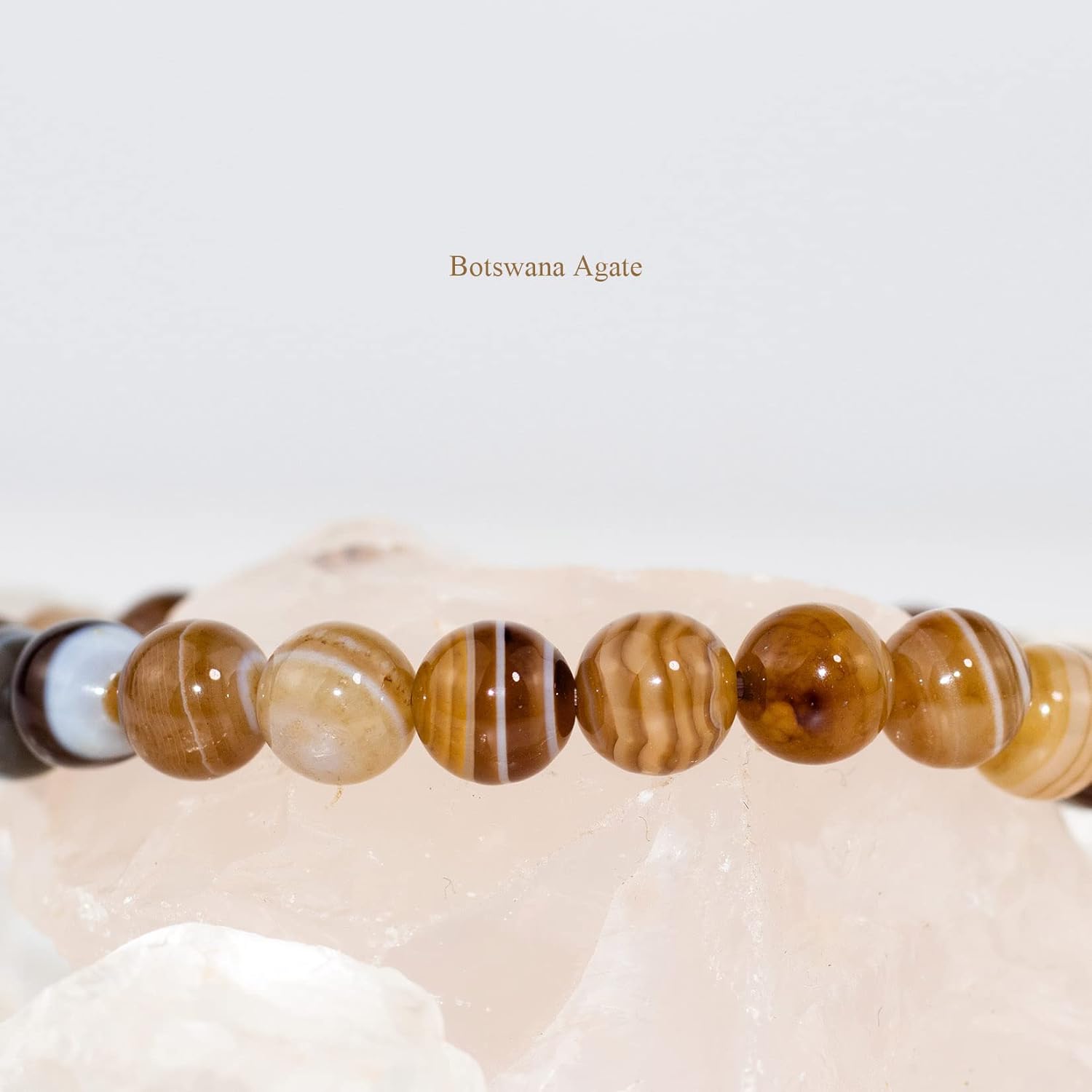 DAZCOLO 8mm Natural Gemstone Stretch Bracelet, Handmade Unisex Crystal Bracelets for Meditation, Yoga, Spiritual Healing & Positive Energy - Image 4