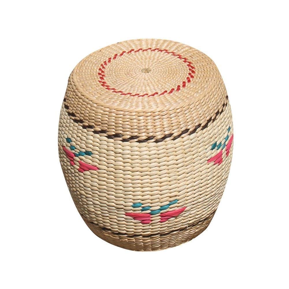 Repose-pieds en rotin tressé main | Tabouret de salon tatami