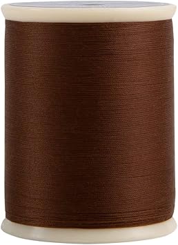 Superior Threads So Fine 3-Ply 50 Weight Polyester Sewing Thread Spool - 550 Yards #424 Chocolate