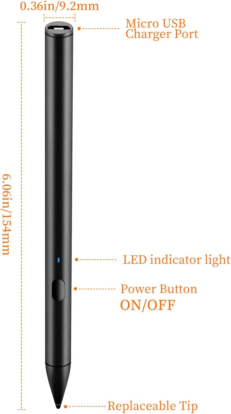 60% оƒƒ Dіѕсоunt E EGOWAY Stylus Pen Compatible with Pad Pro 2018 11, 12.9 inch, Pad Air Mini 2019 and Other Pads Releases in 2018 and Later (Black)