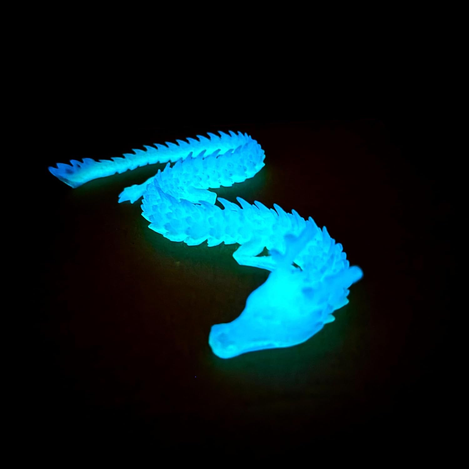 Night Light 3D Printed Dragon,12in,Model,Flexible Animals Toy Statue,Movable Joints,Home Office Decor,Interesting Toys for Autism/ADHD,Festival Gifts toco,Fidget Toys, Executive Desk Animals Toy
