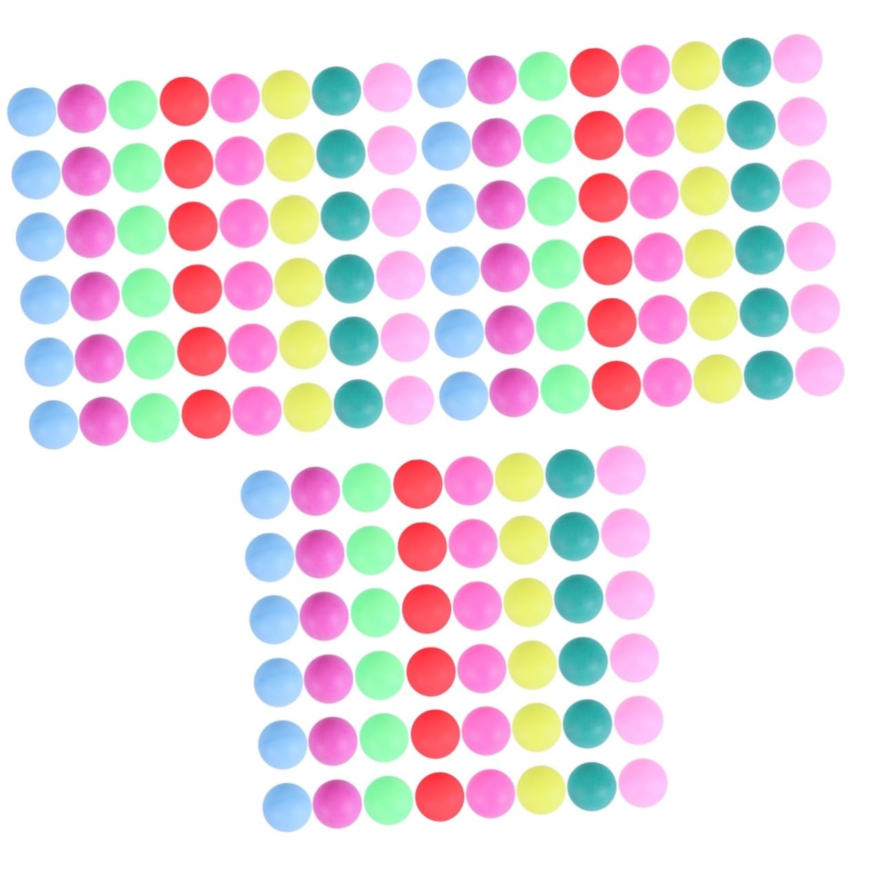 Abaodam 3sets 50pcs Table Tennis Balls for Competitions and Games Fun Entertainment Classroom Activities and Party Decorations Durable Material 50pcs*3