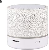 XQxiqi689sy Mini Haut-Parleur Portable sans Fil Bluetooth avec LED Clair