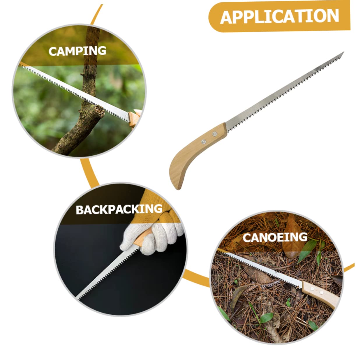 3 Ensembles Scie À Élaguer Japonaise Outils De Jardinage Robustes Pour Camping Bricolage Scie À Main Éfficace Pour Couper Branches 2 Pièces * 3