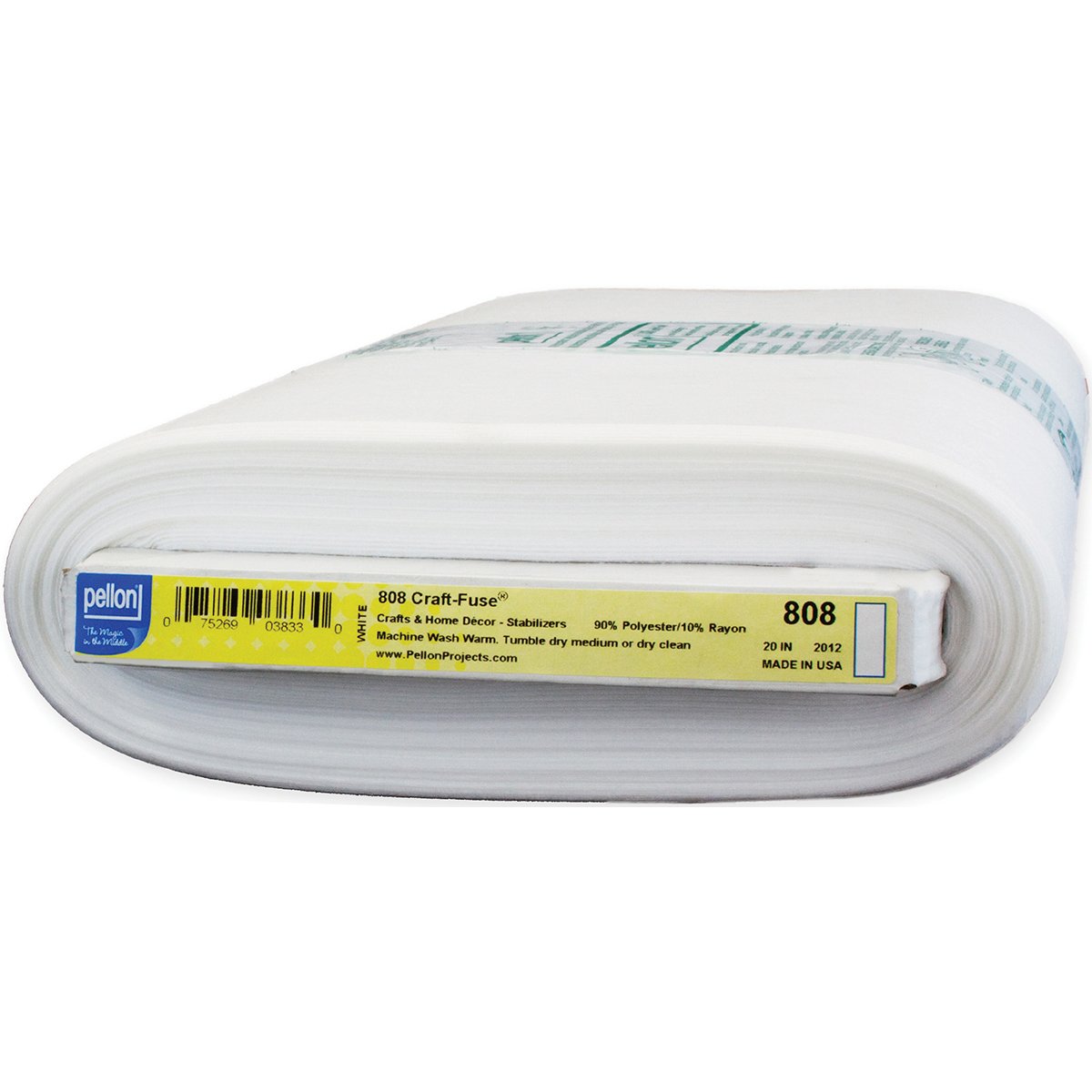 PellonCraft-Fuse Interfacing-20 x 30yd | Fabric-White | Pack of 1 Fusible Interfacing, 1 Pack