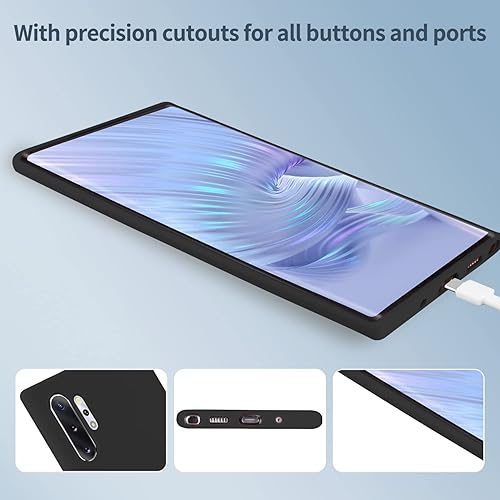 Miniatura 6 de Funda para Galaxy Note 10 Plus, silicona líquida, delgada, suave, TPU, protección de cuerpo completo, a prueba de golpes, para Galaxy Note 10 Plus