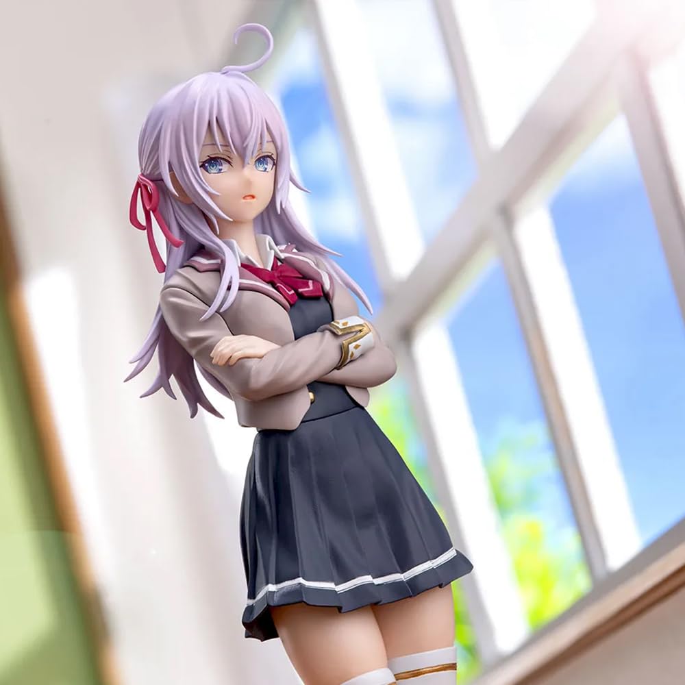 DEXSHUN 3pcs Alisa Mikhailova Kujou Figura Anime Figuras Lindo Personaje Alisa Estatua PVC Modelo Adornos de Escritorio