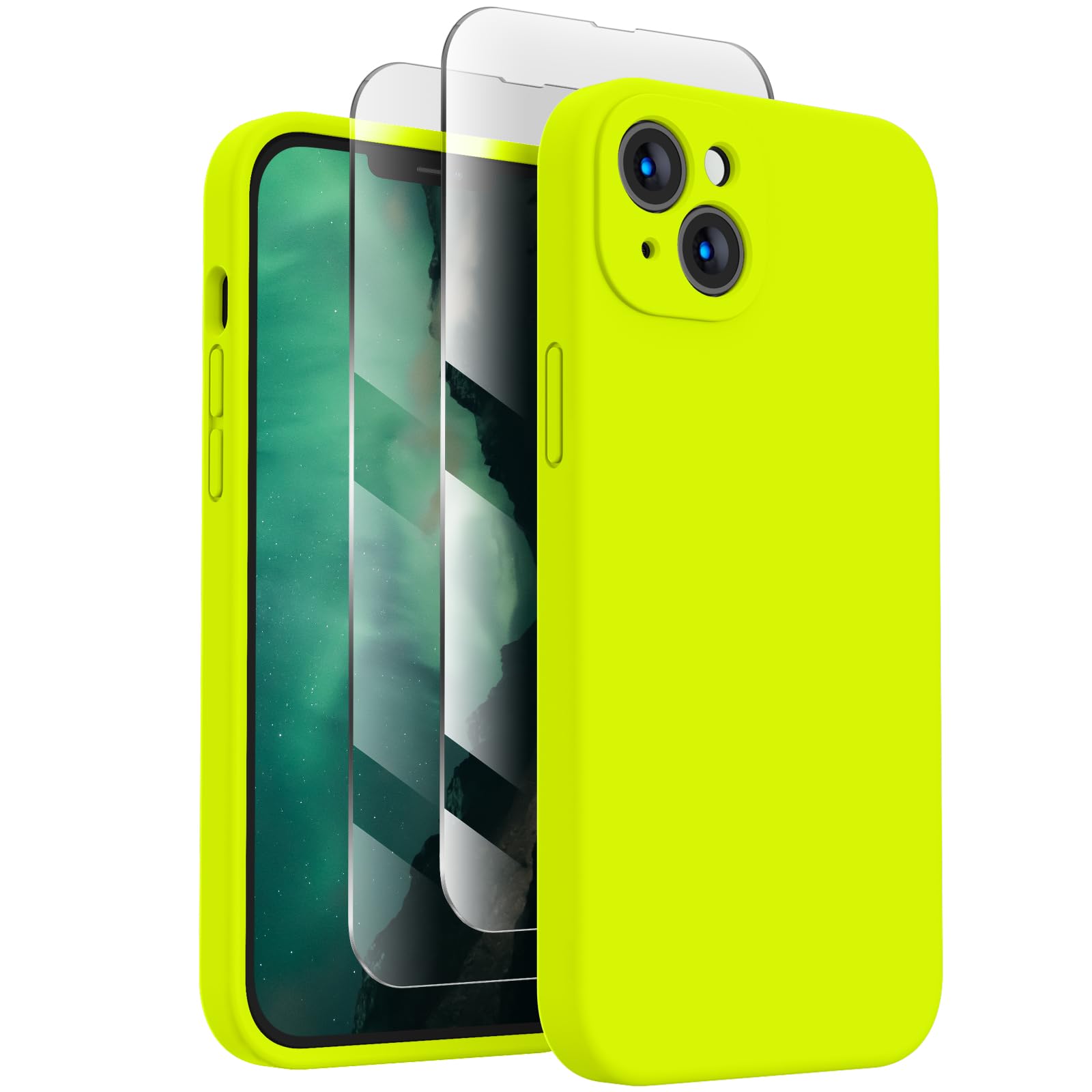 FireNova Designed for iPhone 13 Case, 6.1", Fluorescent Green