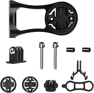 Adjustable Bicycle Computer Mount, Bicycle Computer Mount, Adjustable Bicycle Mount, Compatible with Garmin Edge, Wahoo Elemnt, Bryton, Cateye, GoPro Camera