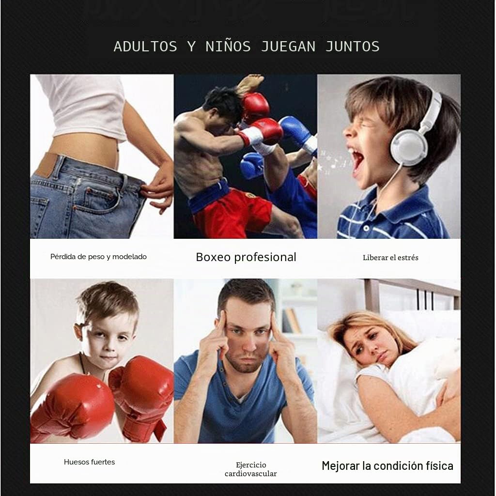 Cobra Bag - Saco de Boxeo Fitness de Reflejo - Pelota de Velocidad de Alto Rebote, Altura Ajustable 145-180cm Saco de Arena (50 * 50 * 150-180cm, Negro+Dorado)