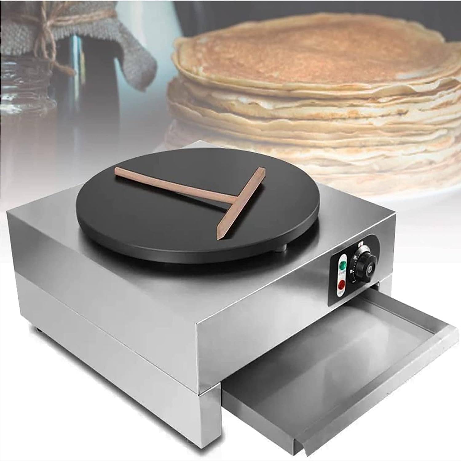 Commercial Electric Crepe Maker,15.7