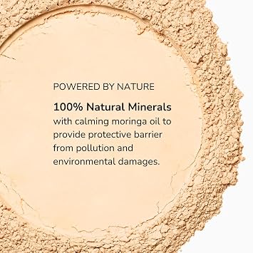 Emani Flawless Matte Powder Foundation Mineral Compact Makeup for Sensitive Skin, Buildable Coverage, Shine Control, Long-Lasting Finish Up for Sensitive Skin and Oil Control, Deep Golden