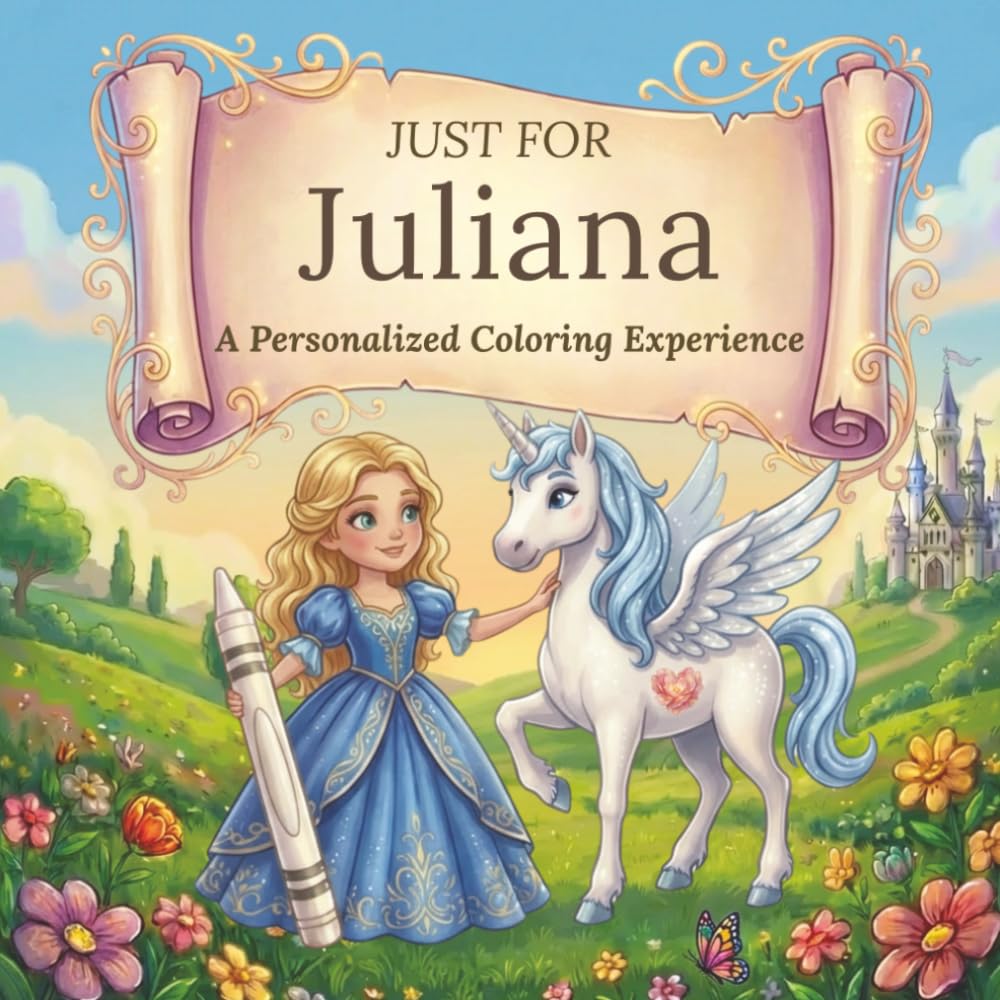 Just for Juliana: A Personalized Coloring Experience: 50 total coloring pages | 28 coloring pages featuring Juliana's name | 22 coloring pages themed for girls (Personalized Coloring Book Series)