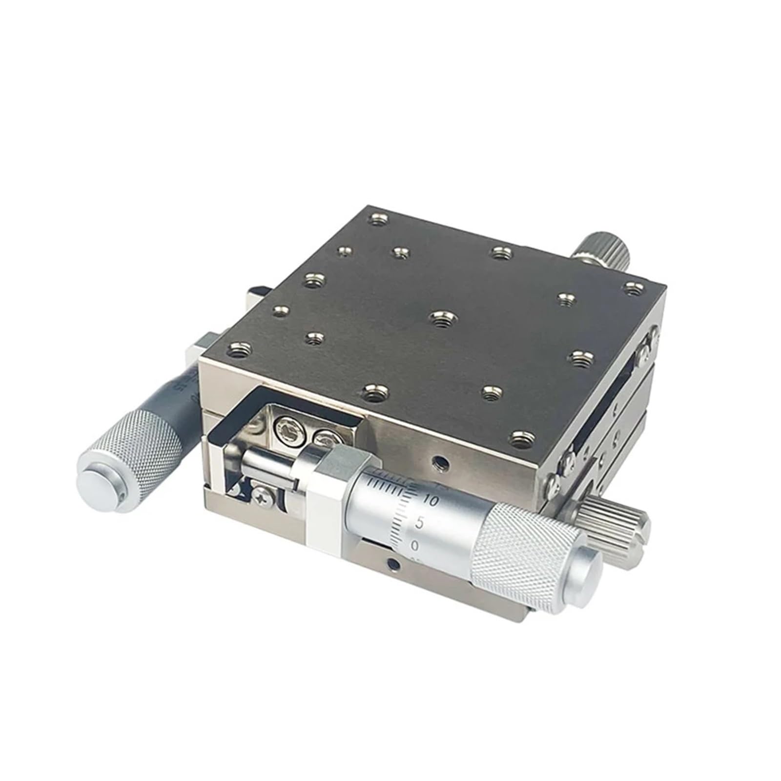 tavola scorrevole micrometrica Asse XY in acciaio inossidabile LBY25 piattaforma di spostamento della corsa da 3 mm 25 * 25 mm tavolo scorrevole for regolazione fine di precisione manuale LBY25-L/C/R(