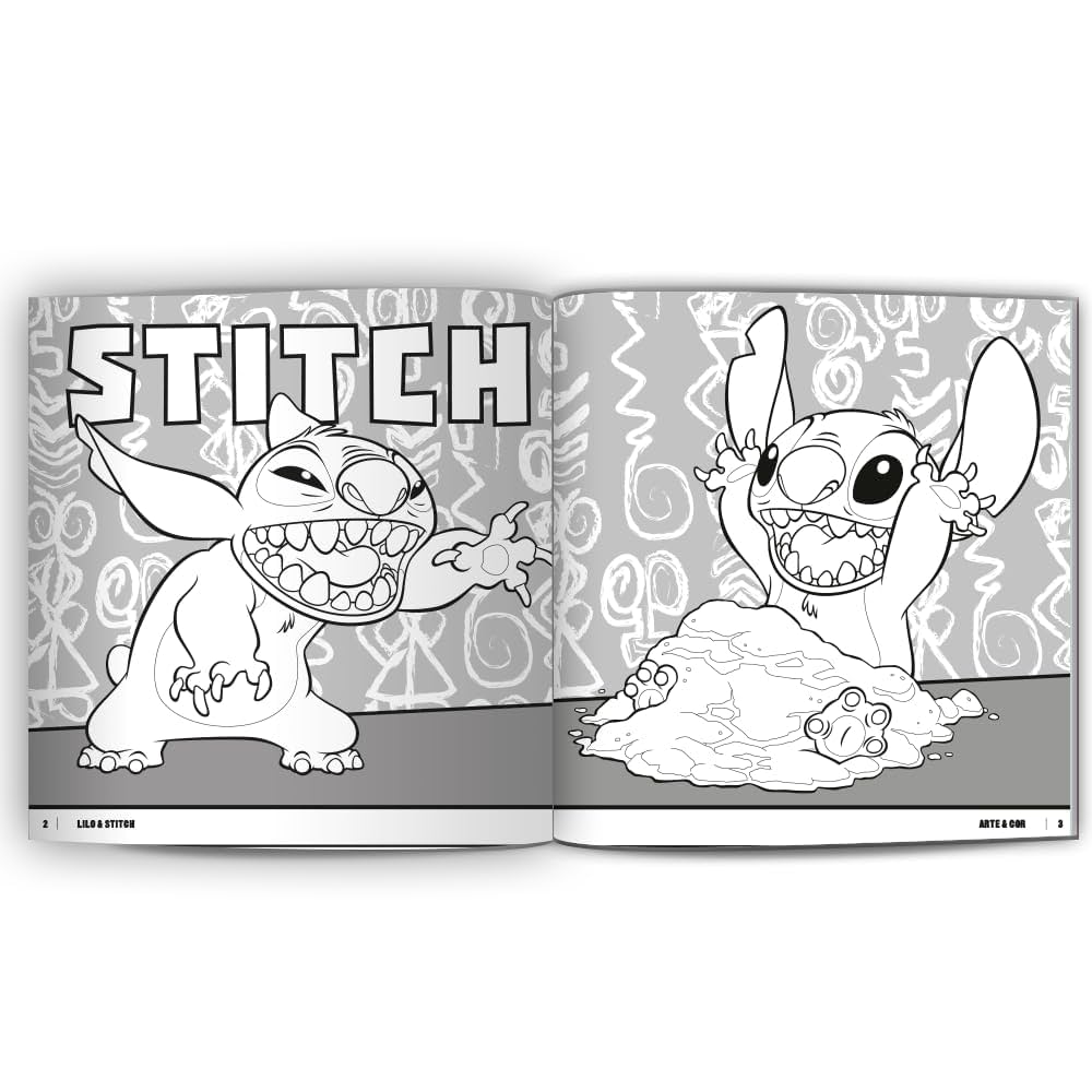 【WONDER WONDER】Tingle Unique Coloring Stitch L Training SK Disney Stitch HUGE Super Activity Set with coloring, games