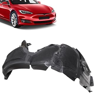 SecosAutoparts Front Wheel Arch Liner Splash Shield Passenger Side Compatible with Tesla Model S 2016-2020 Replace# 106369400D