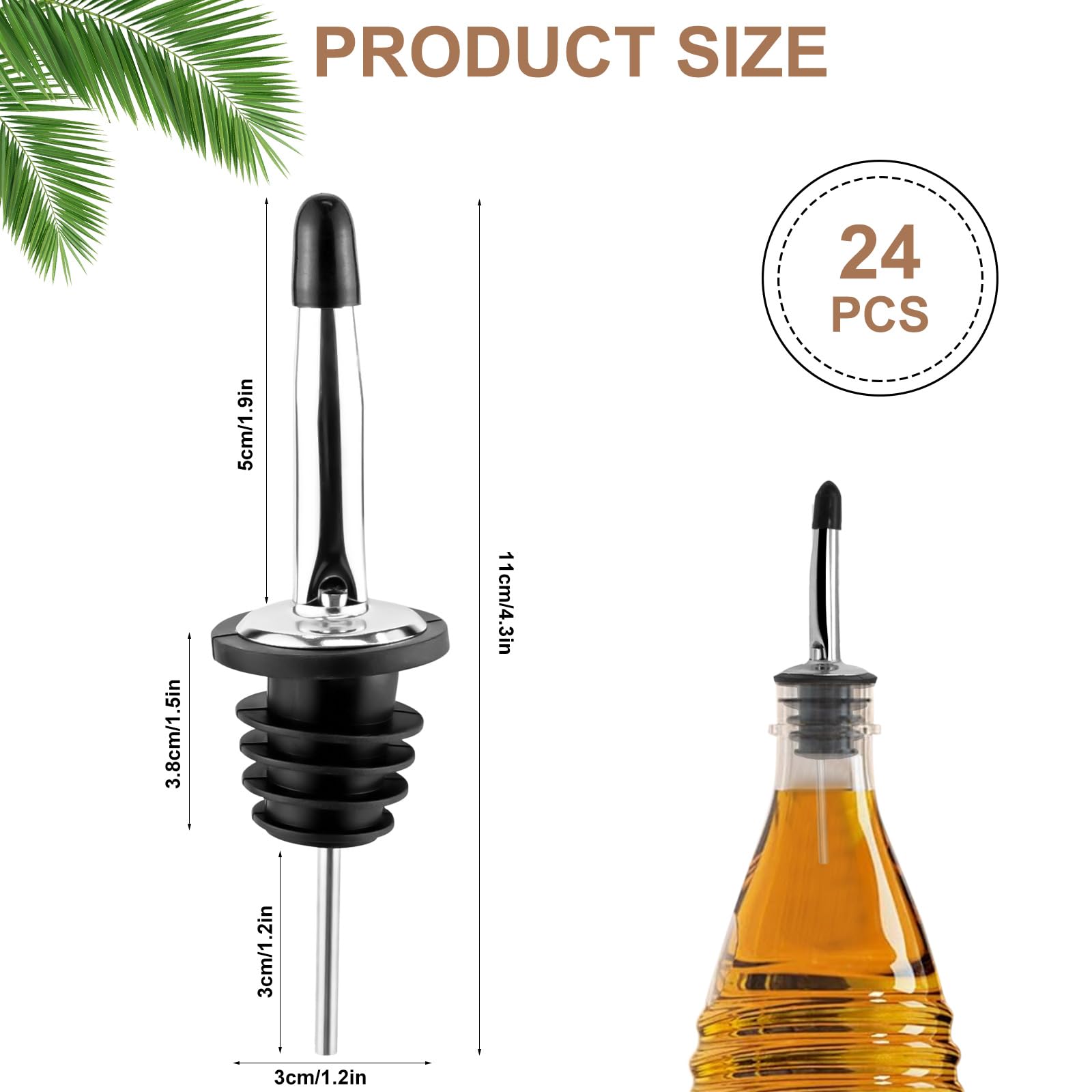 Stainless Steel Pourers - Image 2