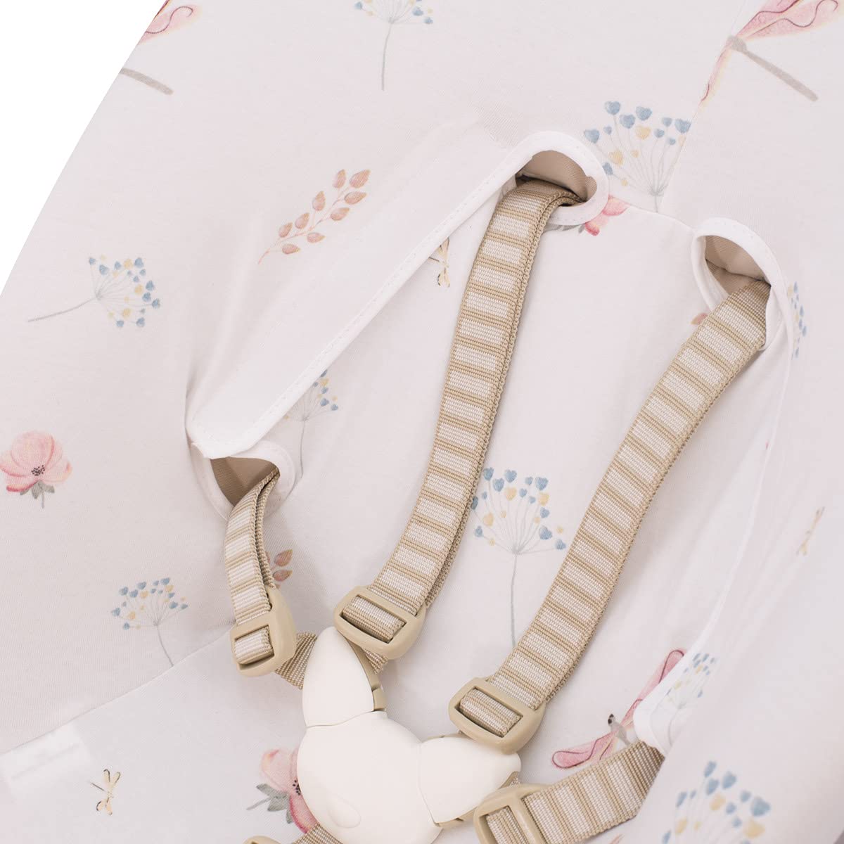 JYOKO KIDS Bezug kompatibel mit Stokke Newborn, Baumwollbezug für Babyaufsatz, Dragonfly