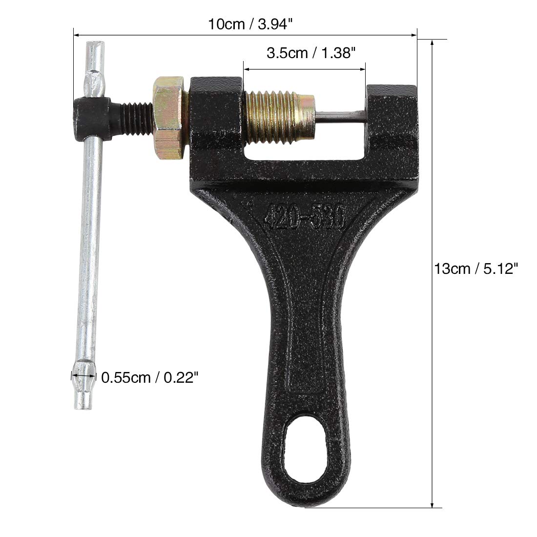 X AUTOHAUX Herramienta de Corte de Cadena de Metal de ATV Motocicleta Adecuada para 420-530