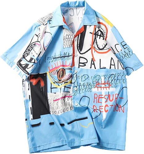 Sommer mode Hemden der Spitzenblusen-MA nner beilA ufige kurze HA lse Strandoberteile lose beilA ufige Bluse