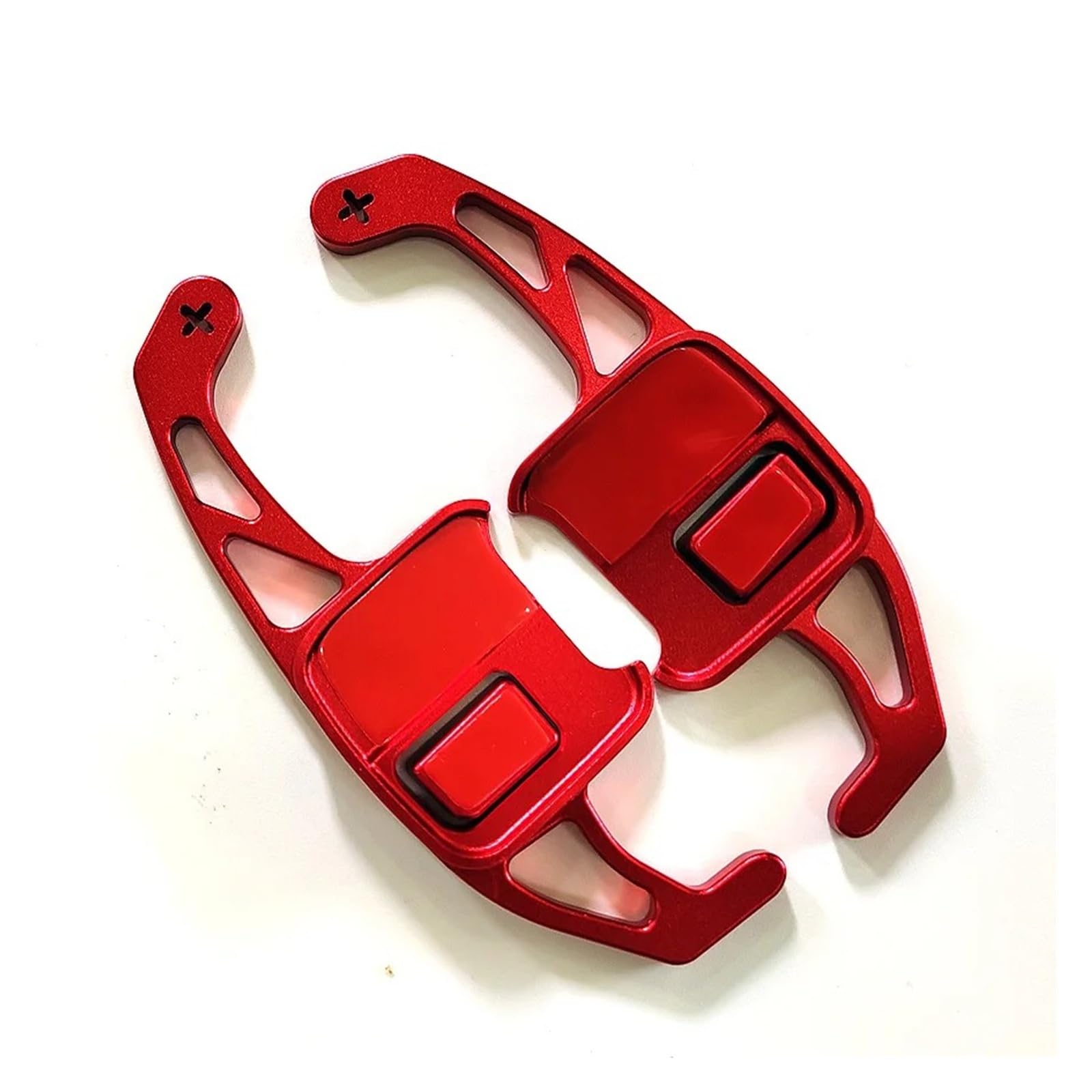 Zhangzhengyao Red Car Steering Wheel Shifter Paddle For Chevrolet For Malibu For Xl For Explorer For Cruze Car Steering Wheel Aluminum Alloy Shifters Shift Paddle Extended(Red)