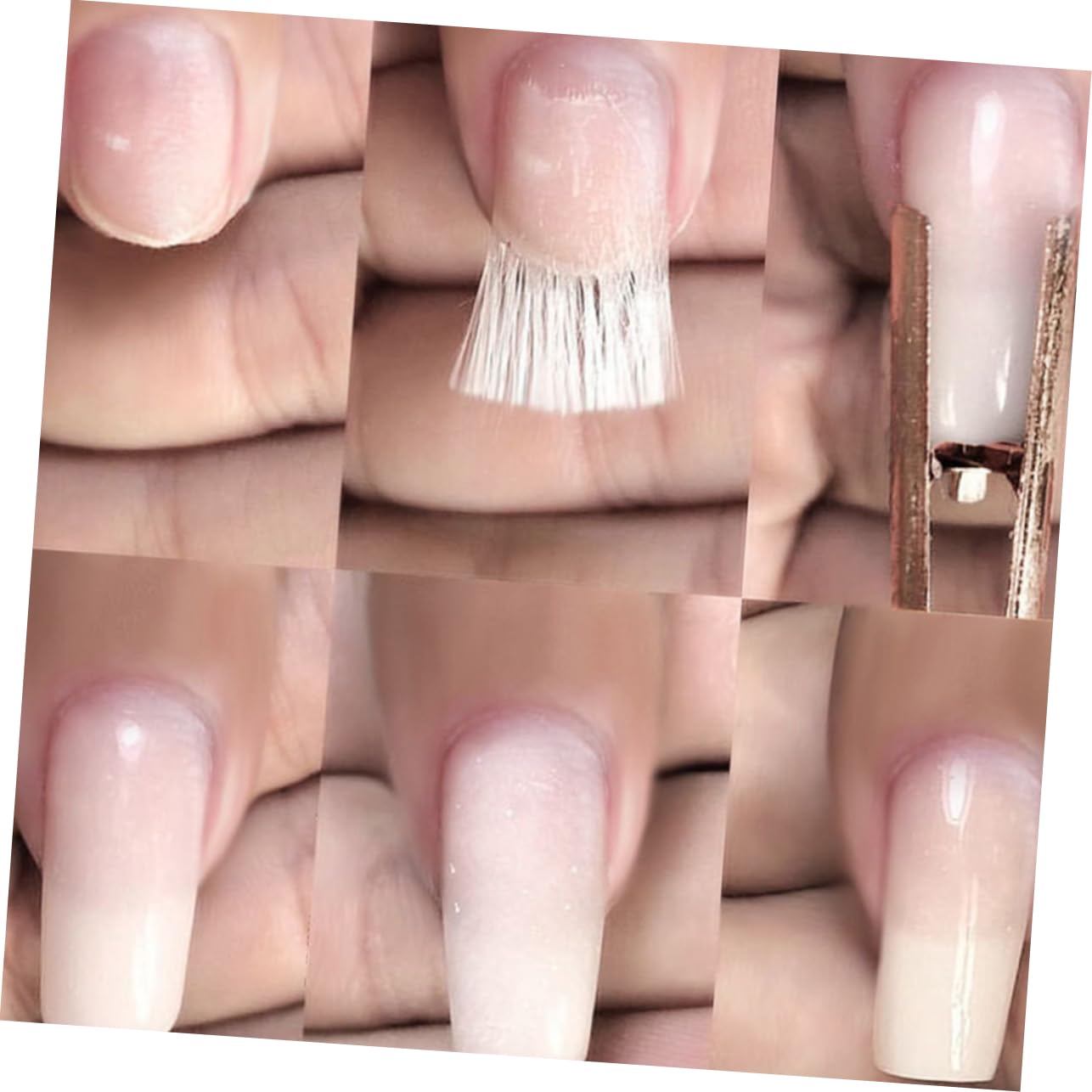 FRCOLOR 3 Set Di Manicure Per Unghie Artistiche in Fibra Unghie Estese in Fibra Estensione Per Manicure in Fibra Unghie in Fibra Di Per Uso Domestico 100 Pezzi * 3