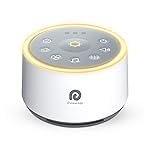 Dreamegg Baby Sound Machine with Nursery Lamp, 25 Soothing Sounds, Alarm Clock, Dimmable Night Light, White Noise Machine for Sleep Sound Machine, Baby Shower Gifts Must Haves, Wood