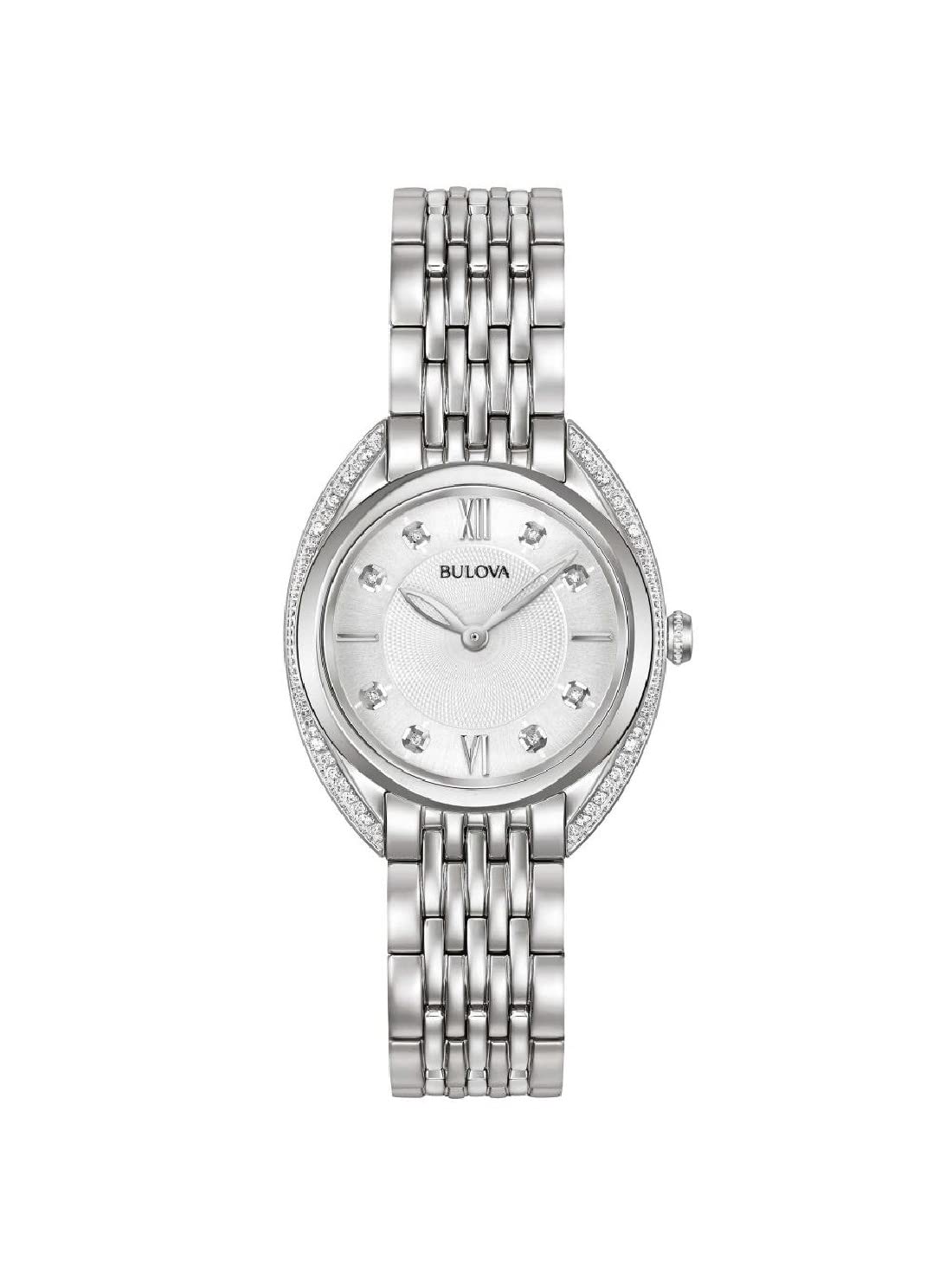 Bulova Mixte Analogique Quartz Montre avec Bracelet en 96R212
