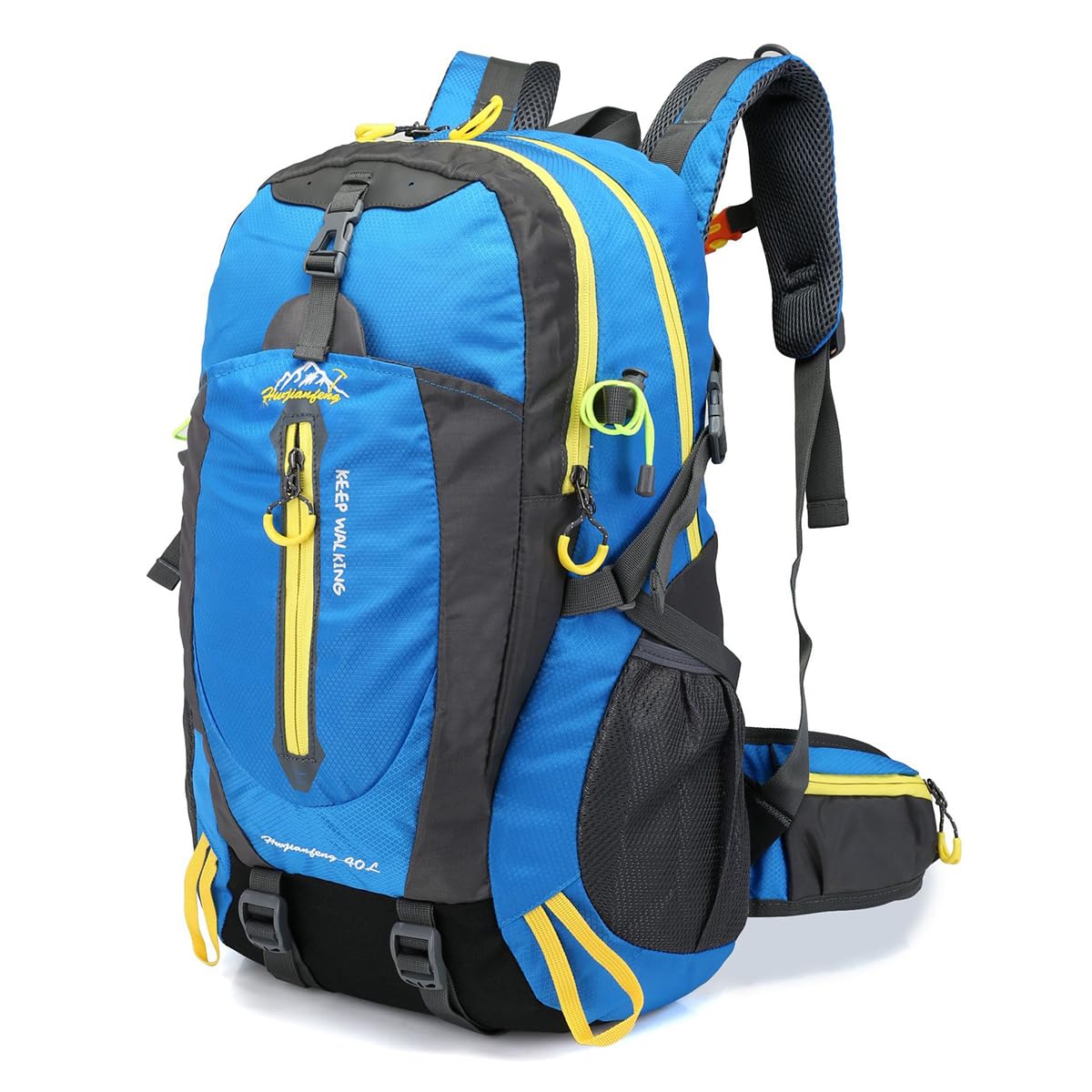 OLYSPM Hiking Backpack,40L Waterproof Camping Backpack with Adjustable Shoulder Straps,Camping Bag Men Women for Hiking,Camping,Trekking