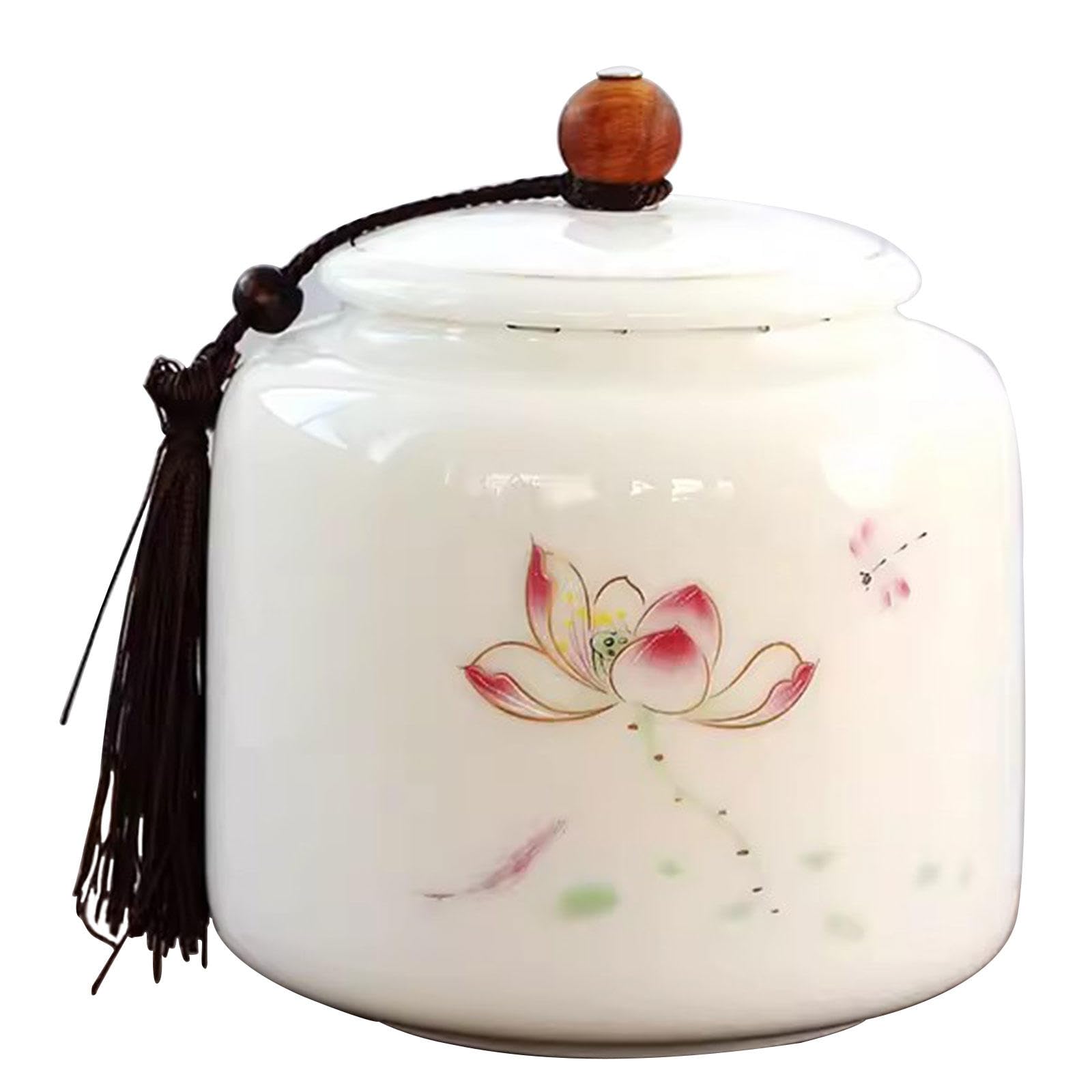 GPDNBIEU Ceramic urns, Ceramic Adult Dog Cat Ash Holders Small Memorial Funeral Urn for Sharing Ashes(C)