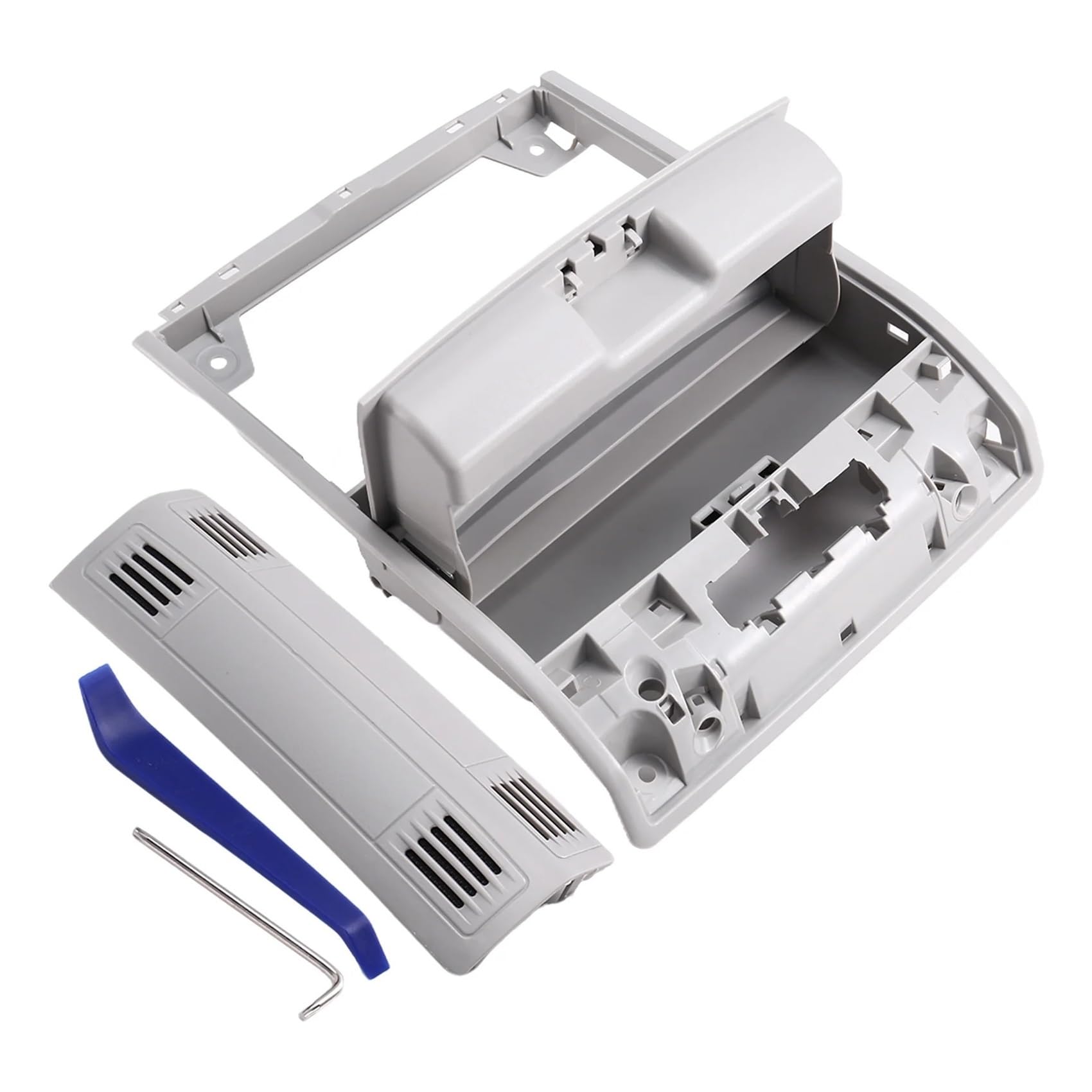 Contenitore Occhiali per Auto per VW per Golf 7 MK7 CC T-Cross per Polo Compatibile 5G0868837 22D868837 Custodia per Occhiali da Sole Grigia