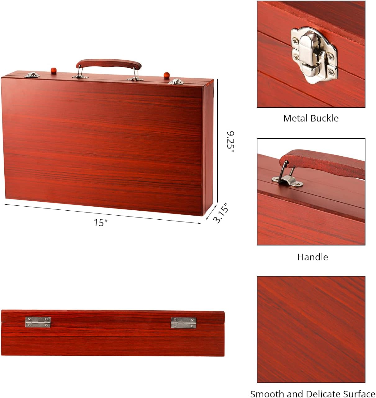 Art Supplies, Deluxe Wood Art Set for Artist, Various Painting Supplies, Including Crayons, Colored Pencils, Oil Pastels, Watercolor Cakes, and All The Tools You Need. : Arts, Crafts & Sewing