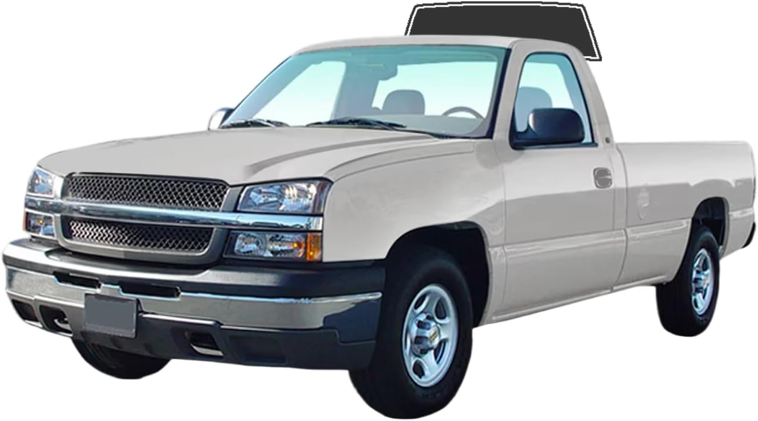Precut Window Tint Film for Chevy Silverado 1500 Regular 1999-2006 Rear Windshield 5% VLT 2Ply Anti-Shatter, UV Block, Privacy Protection, Easy Install, No Trimming Needed,Heat & Glare Reduction