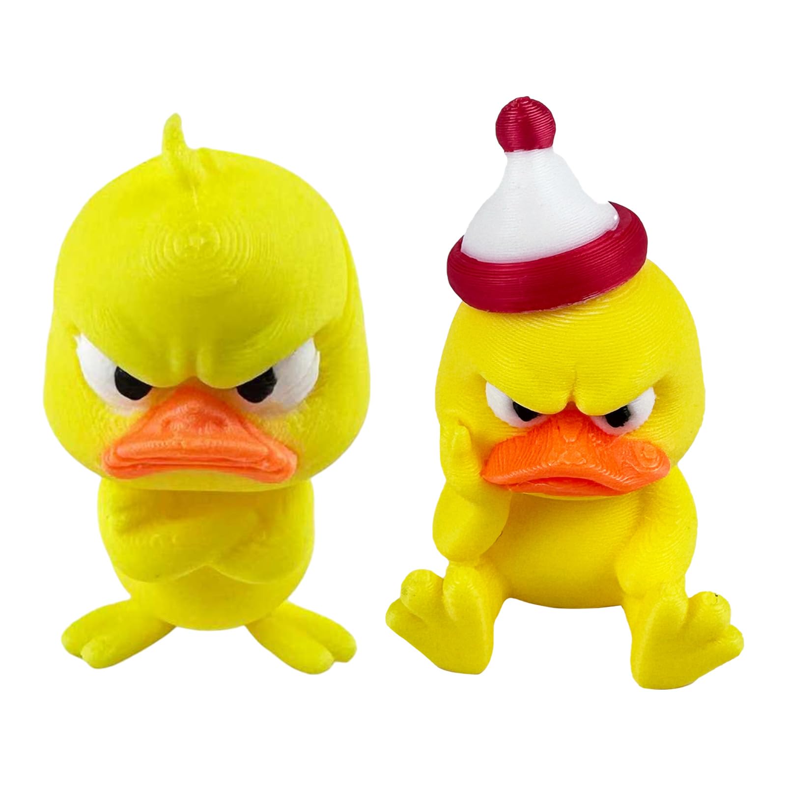 ZBIianxer Of 2 Angry Ducks Figurine Desktop Decoration for Ornament