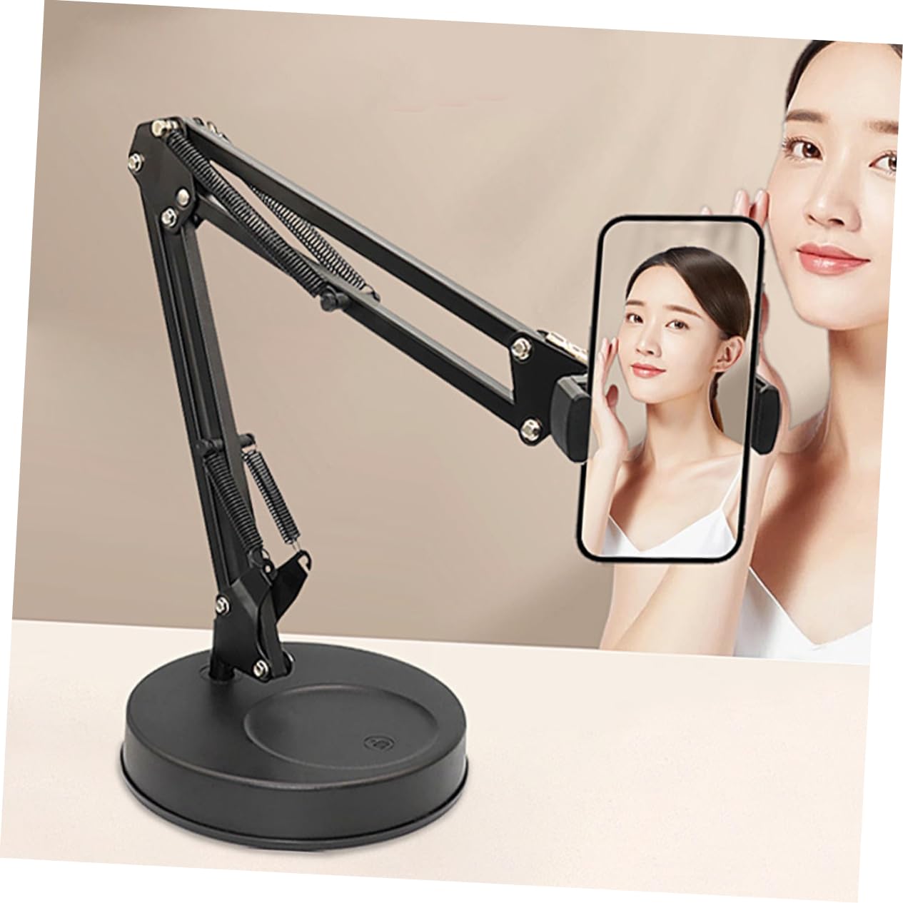 Gatuida Soporte de Escritorio para Teléfono Móvil Ajustable, Soporte para Teléfono Móvil Brazo Flexible y Estructura Duradera para Fotografía y Captura de Imágenes