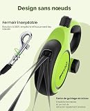 Pecute Laisse Chien Enrouleur 8m avec Câble Antimorsure, 15–50 kg - 6
