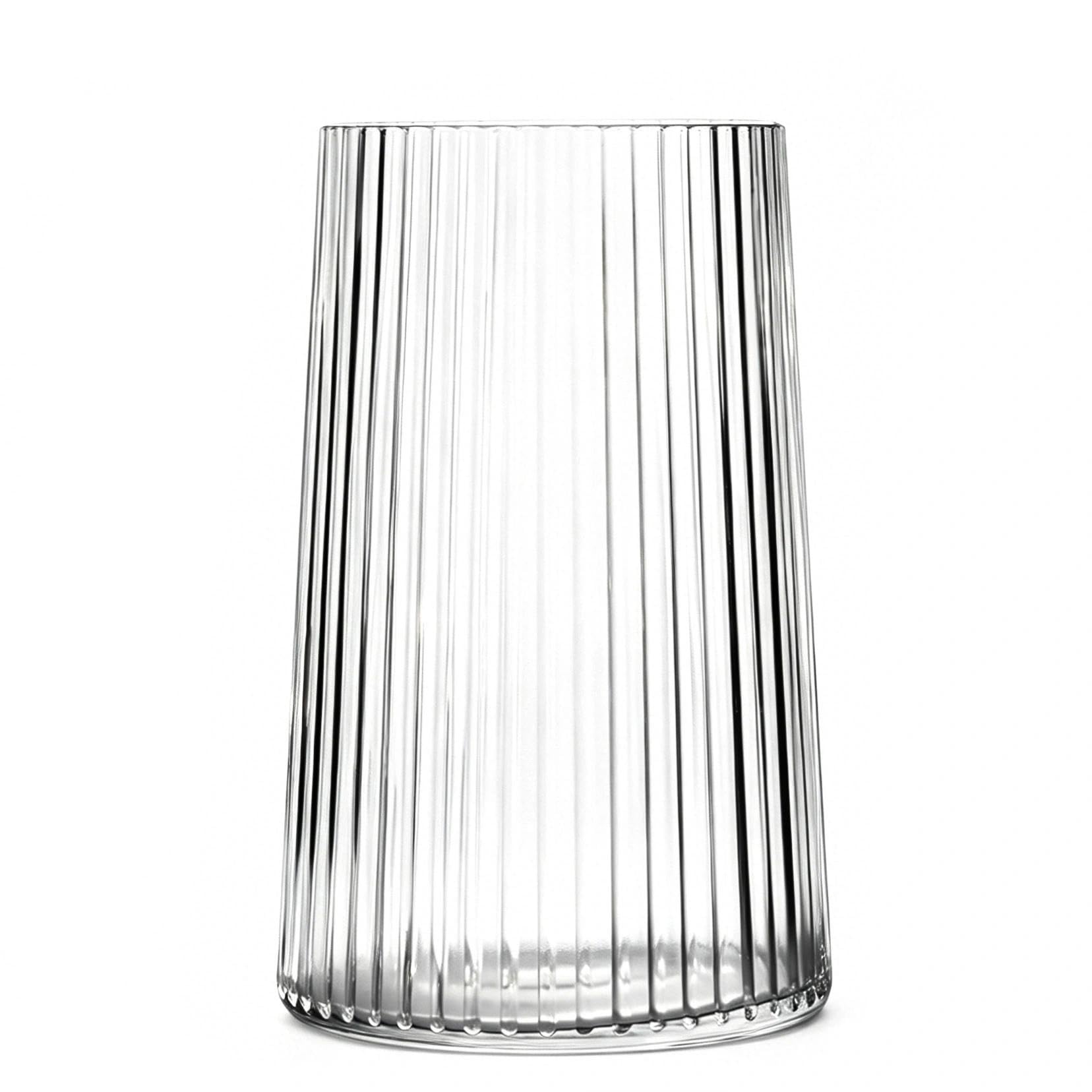 Vase moderne en verre transparent en forme de tour pour fleurs