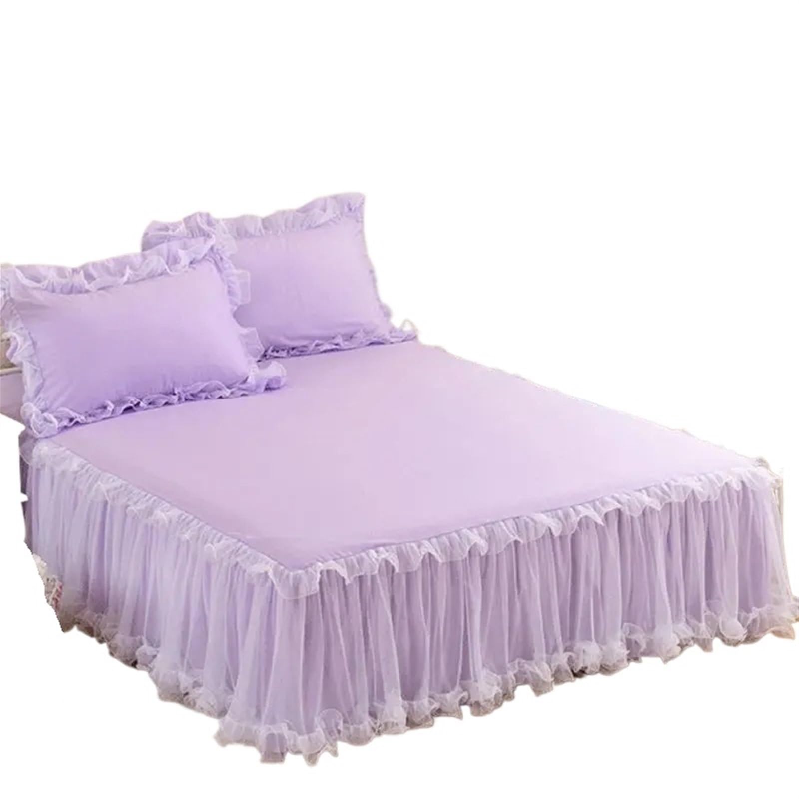 Jupe de lit à volants rétro pour sublimer une chambre cosy