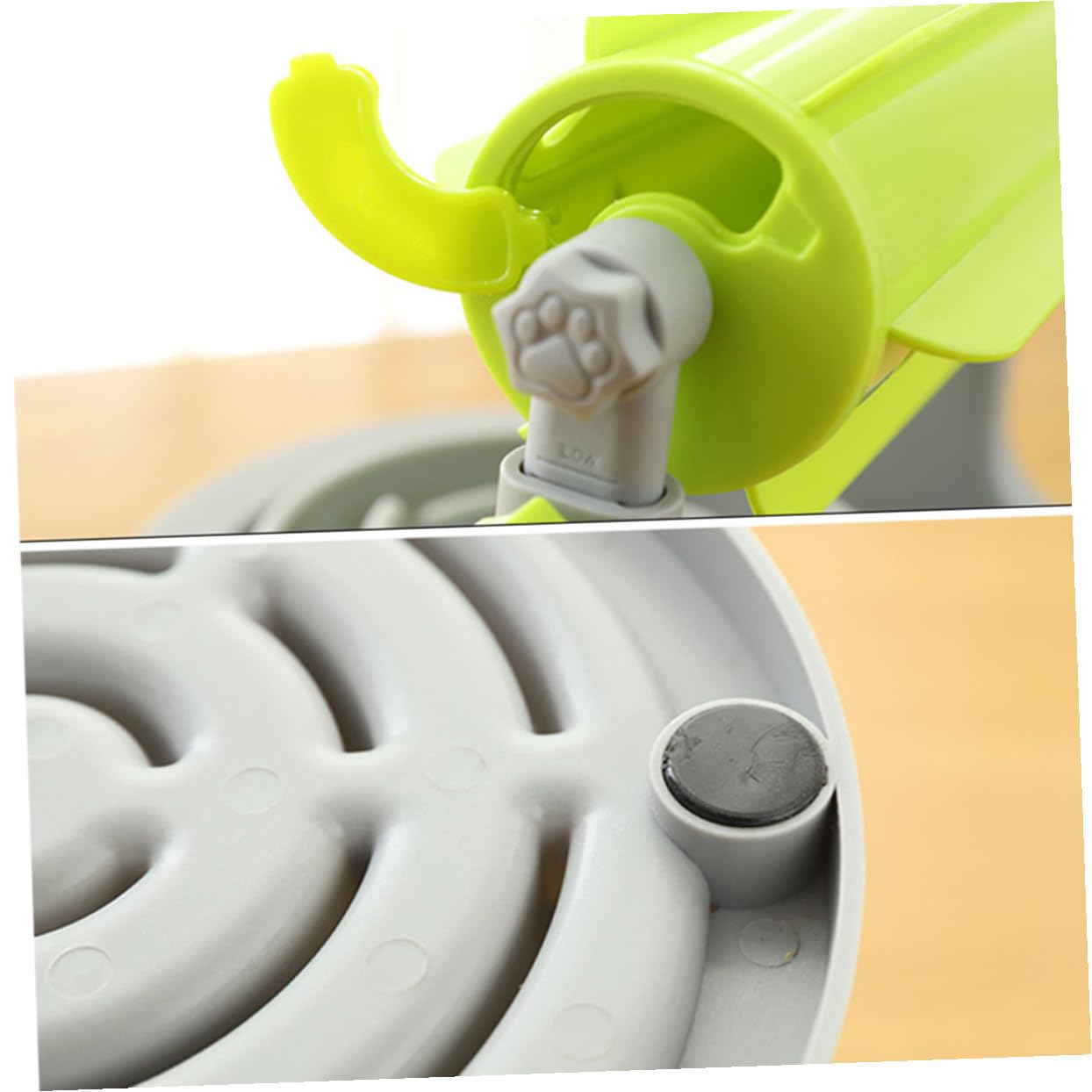 Lurrose Dispensador de Comida para Perro con Control Juguete Entrenamiento Alimentación y Comedero Lento Resistente Adecuado Juegos Interactivos en Interiores Exteriores